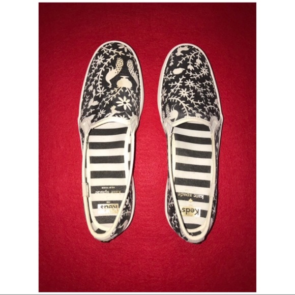 KEDS/KateSpade Triple Decker in White /Black Otomi - Picture 5 of 8